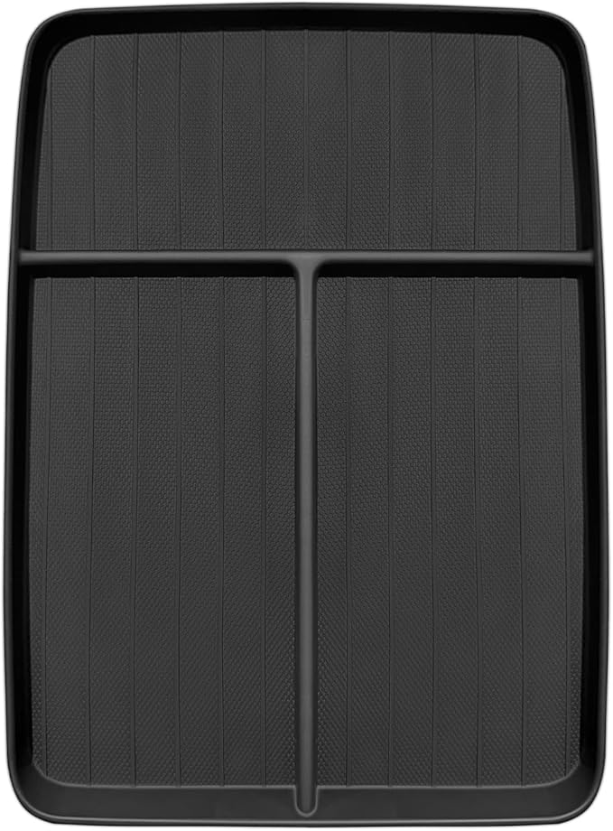 BestEvMod Center Console Front Organizer Compatible with Honda Prologue 2026 2025 2024 Accessories TPE Material Storage Tray Easy to Install and Clean Anti-Slip 3 Compartments