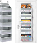 Yecaye Over The Door Organizer Storage, 5-Tier Heavy Duty Door Organizers Hanging with 10 Side Mesh Pockets, 44 lbs Load Capa
