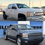 Pair Gloss Black Mirror Caps Cover Compatible with GMC Chevrolet Silverado Sierra 1500 2500 HD 3500 HD Avalanche Tahoe 2007-2013 Pick up Replacement for 25788157 25788156