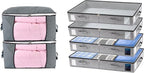ComboCube Comforter Storage Bag and Under Bed Storage Containers Bundle (6-Piece Set)