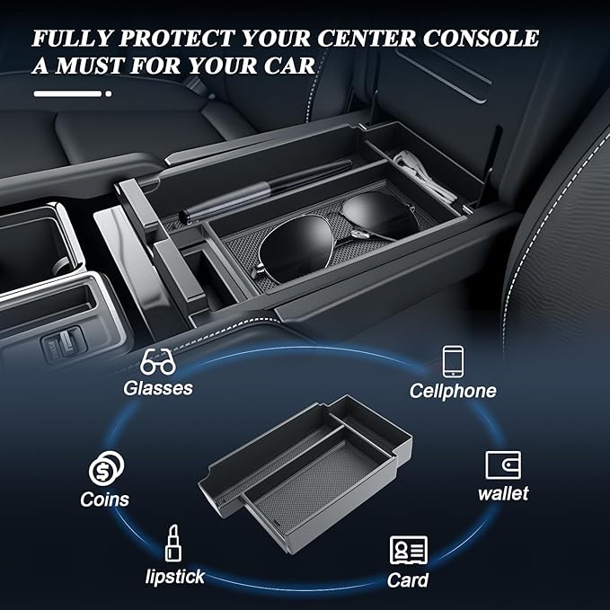BIBIBO for 2026 Pathfinder Center Console Organizer 2026 Nissan Pathfinder (S/SV/Rock Creek/SL/Platinum) Console Armrest Insert Tray 2026 Nissan Pathfinder Accessories