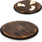 PICNIC TIME NFL Unisex NFL Lazy Susan Serving Tray, Wooden Turntable Round Charcuterie Board, Cheese Serving Platter