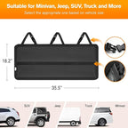 MoKo Trunk Organizer for SUV, Car Organizer with 10 Pockets Large Capacity & 3 Adjustable Straps for Easy Installation,