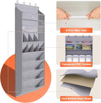 FENTEC 1 Pack Over The Door Shoe Organizer,68" Exlarge Deep Pockets Hanging Shoe Organizers, 8 Shelves Shoe Rack for Closet, 