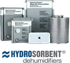 HYDROSORBENT® Silica Gel Dehumidifier Canister (750 Grams) for Gun Safes & Safe. Orange to Clear Indicating Moisture Absorber