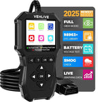 OBD2 Scanner Diagnostic Tool, Check Engine Light Car Code Reader with Reset, Battery Tester, Live Data, Freeze Frame, I/M
