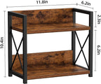 Giikin Countertop Shelf Organizer, 2 Tier Kitchen Spice Rack for Countertop, Wood Coffee Counter Shelf Organizer for Home (Br