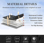 Coverado Seat Covers, Car Seat Covers Front Seats, Beige Seat Cover, Waterproof Car Seat Cushion, Front Car Seat Covers Leath