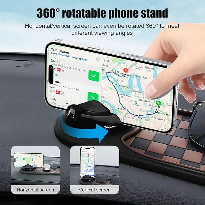 Non-Slip Car Dashboard Mat – Universal Silicone Phone Holder for iPhone & Android | Anti-Skid Sunglasses, Keys, Gadgets Organ