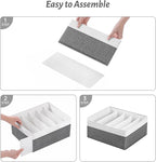 Jeans Drawer Organizers for Clothing,5 Grids Compartment Wardrobe clothes organizer,Fabric Washable Closet Organizers and Sto