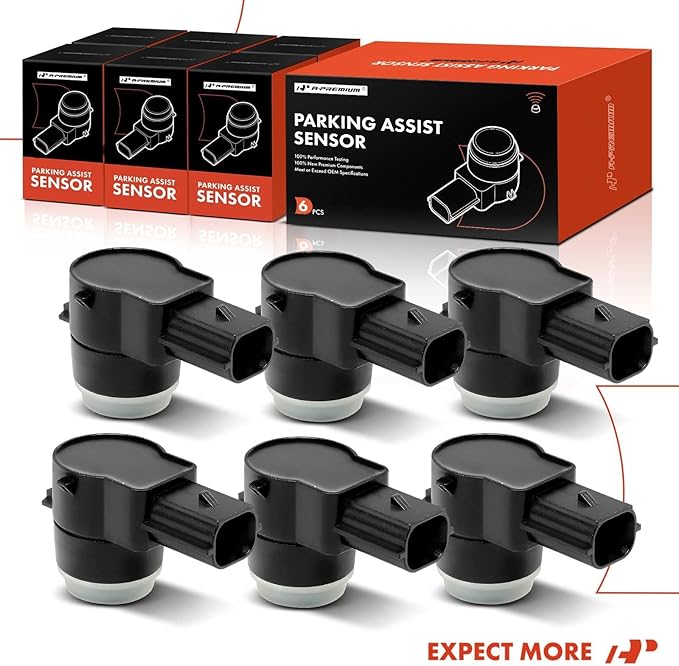 A-Premium 6-PC Reverse Backup Parking Assist Sensor Compatible with Select Ram & Jeep & Dodge & Chrysler Models - 300, 1500, 2500, 3500, Grand Cherokee, Grand Caravan, Charger, Journey, Durango