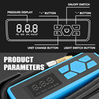 ‎DNA MOTORING TOOLS-00213 Blue 12V DC Digital Tire Inflator Portable Air Compressor with Pressure Gauge for Cars, Bicycles, Motorcycles,Balls