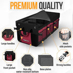 FORTEM Trunk Organizer For SUV Car Organizer and Storage, Multi-Compartment Storage Bag Car Accessories for Women Men, Perfect