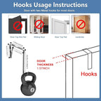 Homyfort Over the Door File Organizer, Hanging Wall File Folders with 5 Large Pockets for Papers, Charts, Mails, Magazine, Of