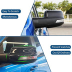 2 PCS Door Rearview Mirror Cover for Dodge RAM 1500 TRX 2021-2024 Exterior Decoration Accessory Kit (Imitate Carbon Fiber Pattern)