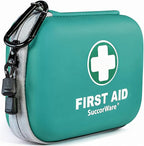 150 Pieces Mini First Aid Kit - Small Medical Kit with Hard Shell - Emergency First Aid Kit for Car, Travel, Home, Outdoor, O