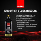 RUPES 9.DAFINE Pack of 6 1000 ml Yellow D-A Fine High Performance Fine Polishing Compounds for Car Detailing & Removing Scratches | High Performance | Micro-Abrasive Technology | Reduces Oxidation
