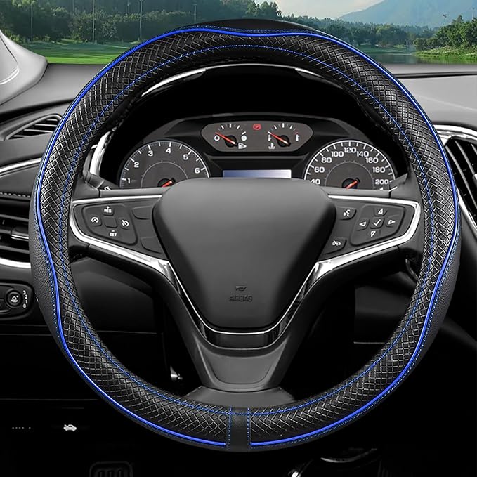Car Steering Wheel Cover for Chevy Silverado 1500 2500 3500, Tahoe, Equinox,Traverse,Colorado, Automative Accessories for Che