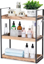 Giftacity 3-Tier Countertop Organizer for Bathroom Counter Stylish Wood Bathroom Vanity Organizer Shelf Storage - The Perfect