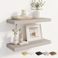 Dreamland 24 Inches Floating Shelves for Wall, 8" Deep Long Floating Shelves Set of 2, Large Display & Storage Shelf, Wall Sh