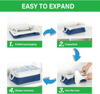 Bidtakay Small Storage Baskets for Shelves 3 Pack Fabric Storage Bins for Organizing Linen Collapsible Organizer for Closet-W