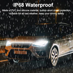 Dynamic Car Hood Light Strip, 59/71/79 Inches Flexible Exterior LED Strip Lights Waterproof Car Led Hood Light Daytime Running Light Strip for Cars, Trucks (White)