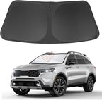 Front Windshield Sun Shade Foldable Car Front Window Sun Shade Windshield Shade Custom Fit for 2021-2025 2026 Kia Sorento SUV Block UV Rays Accessories Heat Keep Cooler