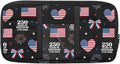 250th USA Anniversary Car Sun Visor Organizer Auto Visor Multi-Pocket Storage Pouch Holder Vehicle Visor Net Personal Belonging Pouch for Card Pen Phone
