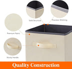 Lifewit Storage Cubes, Foldable Decorative Fabric Storage Baskets for Organizing Home Organizers with Handles for Shelves, Cl