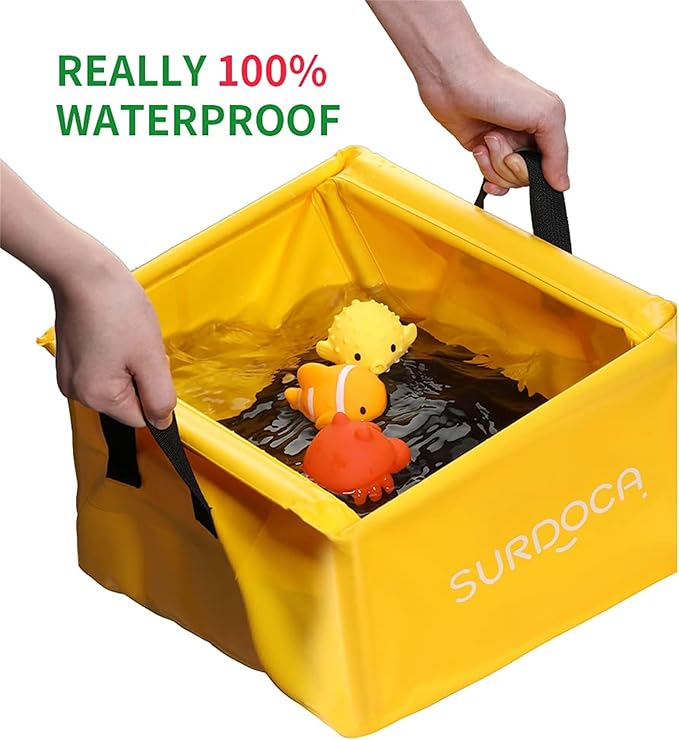 SURDOCA Fully Waterproof Car Trunk Organizer, Foldable Truck Organizer, Multifunctional Collapsible Car Storage Bag, Anti-Mud