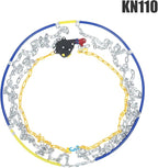 Portable Snow Tire Chains, Semi-Automatic Tighten Snow Traction Chains, Easy Install Emergency Tire Chains for Passenger Cars