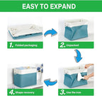 Bidtakay Extra Large Storage Baskets for Shelves 3 Pack Fabric Storage Bins for Organizing Linen Collapsible Organizer for Cl