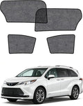 Car Window Shades for Toyota Sienna(2020-2024), 4-Pack Rear Window Sun Shades for Baby – Breathable Mesh, UV & Heat Blocker, Privacy Protection for Camping, Travel, Sleep & Nursing