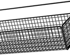 Multifunctional Iron Wire Wall Hanging Storage Basket, Portable Metal Mesh Bin for Kitchen and Bathroom, Vintage Wall Mount F