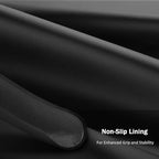 Leather Fiber Steering Wheel Cover for Ford Mustang 2005-2023, 3 Piece Clip on Set,Anti-Slip Segmented Design,Thin Car Interior Accessories,Car Steering Wheel Cover for Men Women(Black)