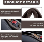2PCS Car Seat Gap Filler Organizer, Multifunctional Car Gap Filler Organizer Storages Function for Storing Phones Keys Cards, Universal No Drop Seat Guard for Cars ﻿ (Brown)