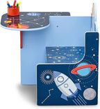 Delta Children Space Adventures Chair Desk with Storage Bin - Ideal for Arts & Crafts, Snack Time, Homeschooling, Homework & 