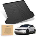 LASFIT Cargo Mat for Hyundai Ioniq 5 2022-2024/ IONIQ 5 N 2025, All Weather TPE Custom Fit Easy Clean Car Trunk Mat for Hyundai Ioniq 5 2022-2024/ IONIQ 5 N 2025 Cargo Liner, Black