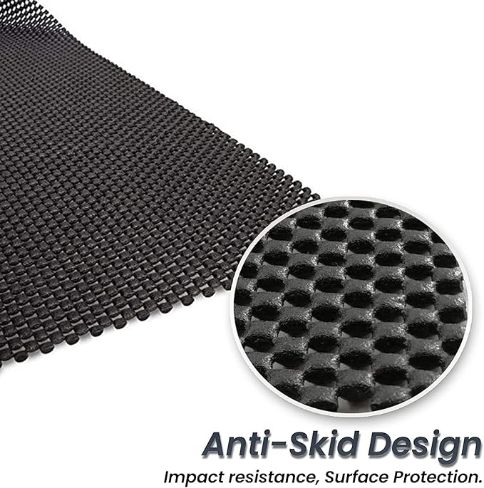 Zento Deals Car Roof Mat for Cargo Bag Mesh Rubber Mat for Car Roof Carrier Bag, Anti-Slip, Extra-Cushioning, Car Roof Padding, and Home Rubber Mat,Grip, Universal Usage,Car Roof Racks (2)