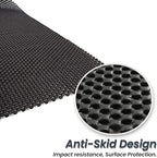 Zento Deals Car Roof Mat for Cargo Bag Mesh Rubber Mat for Car Roof Carrier Bag, Anti-Slip, Extra-Cushioning, Car Roof Padding, and Home Rubber Mat,Grip, Universal Usage,Car Roof Racks (2)