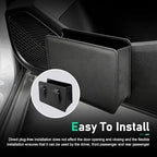 Car Trash Can, Foldable Hanging Garbage Bin with Trash Bag, Waterproof Open-top Door Side Storage Can, Multi-function Back Seat Organizer for Most Cars SUVs Trucks (Black)