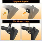 Autekcomma Roof Rack Cross Bars for Toyota RAV4 2019-2025 (Not Fit 2024 LE/Adventure/TRD Off-Road/Hybrid Woodland Edition) Anti-Theft Lock Mechanism Tie-Down Loop Aluminum Anti-Corrosion Crossbars