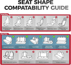 FREESOO Black Brown Car Seat Covers Full Set - Faux Nappa Leather Seat Covers for Cars, Breathable Waterproof Front Seats Pro