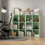 Wooden 6 Cube Storage Organizer with Closed Back Panel, Modern Open Cube Storage Shelf Bookshelf with Compartments, Cube Shel