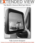 Custom Blind Spot Mirrors- Compatible with 2020-Present Jeep Gladiator | blind spot mirrors compatible with Jeep Gladiator JT| NXTGEN Extended View Blind Spot Mirrors - 2 Piece Set (Left & Right)