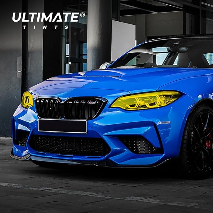 VViViD+ Ultimate Headlight Taillight Tint Vinyl Wrap (16" x 10ft, Yellow Tint)