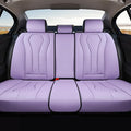 Coverado Purple Car Seat Covers, Back Car Seat Cover, Leather Seat Cover, 3-Pieces Car Seat Cushion, Luxury Seat Cover Seat P