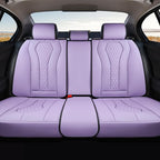 Coverado Purple Car Seat Covers, Back Car Seat Cover, Leather Seat Cover, 3-Pieces Car Seat Cushion, Luxury Seat Cover Seat P