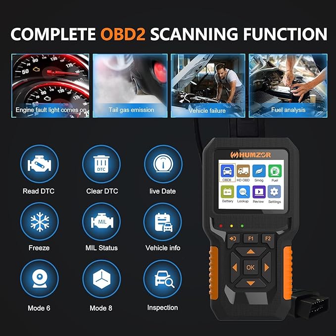 Heavy Duty Truck Scanner NC601, Diesel Diagnostic Scan Tool & Code Reader for Cummins, Detroit, Freightliner, International,
