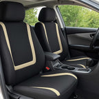BELOMI Car Seat Covers Only, Breathable Premium Cloth Auto Seat Cover, Universal Front and Rear Seat Covers, Automotive Inter